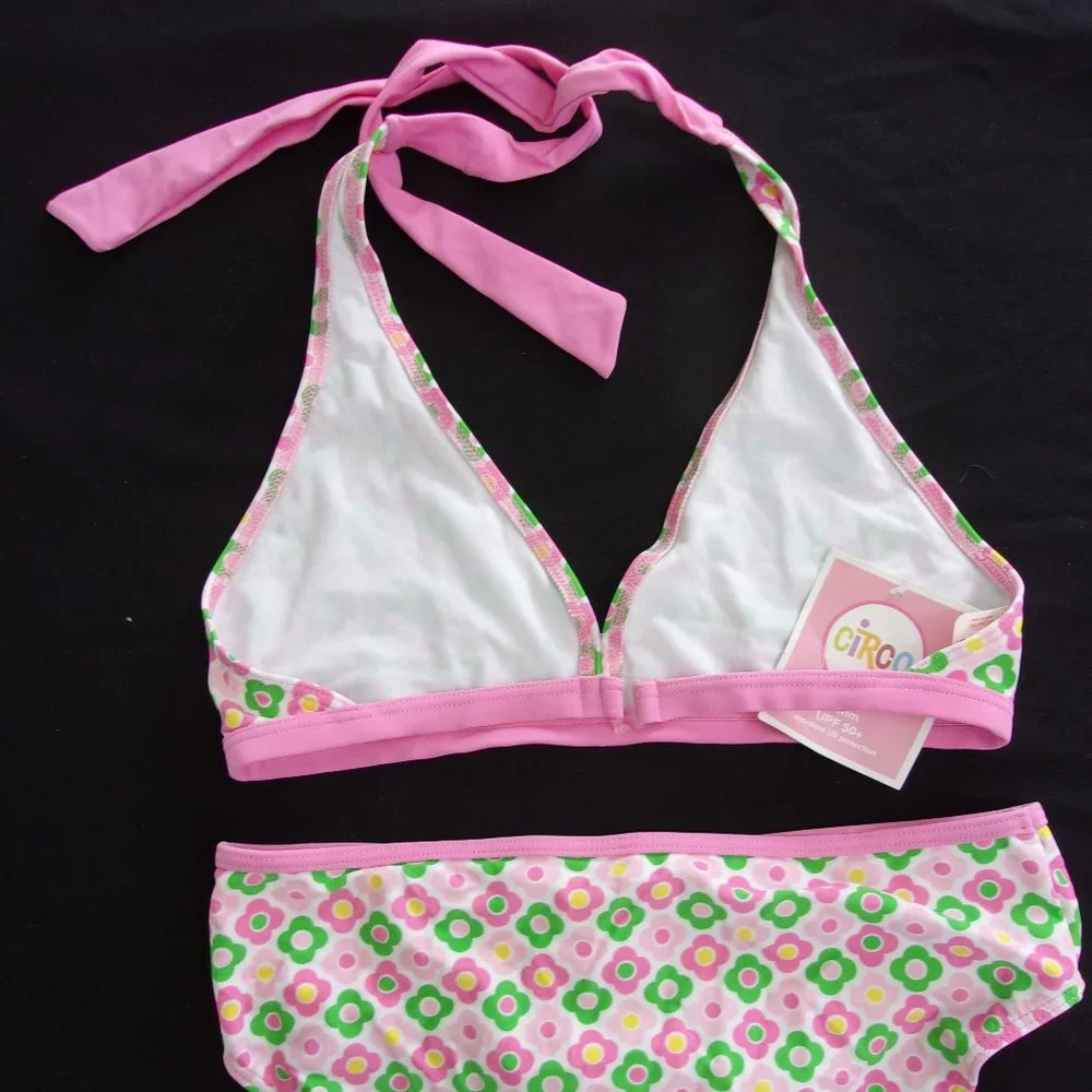 GIRLS PINK, FLORAL PRINT BIKINI SWIMSUIT - Picture 2 of 3